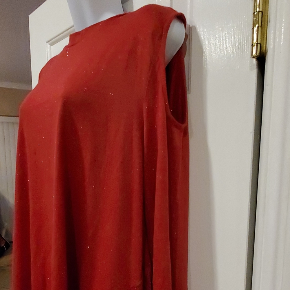 Style & Co Cold shoulder sparkling top XL - Picture 3 of 7